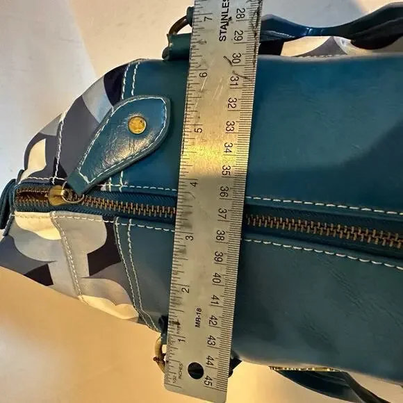 Coach Navy and Cream Satchel - Picture 9 of 14